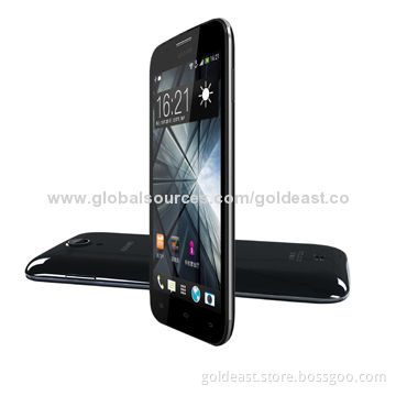 5.3-inch FWVGA LCD 480x854 Pixels Phones with MTK6582 Quad-core 1.3GHz, 2,650mAh Battery